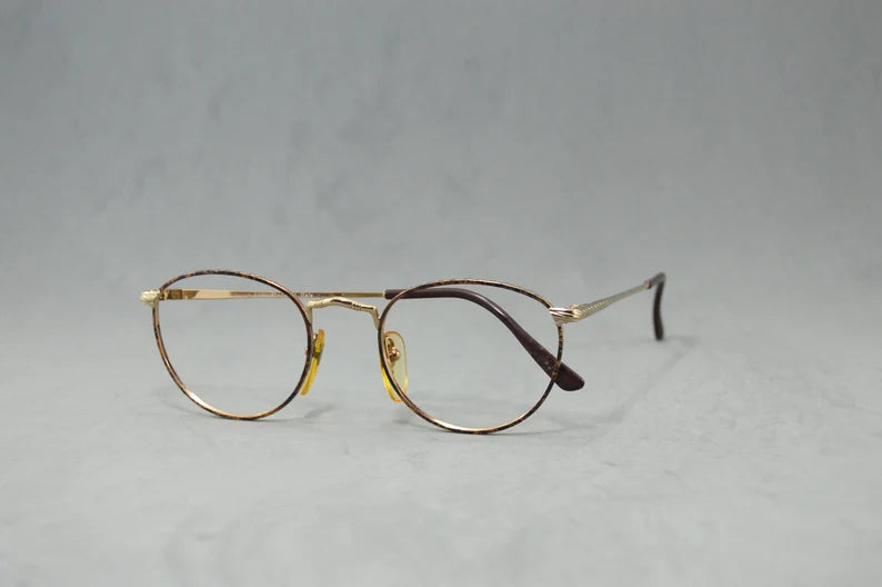 Vintage metal Eyeglasses.Xaffer. Classic Metal Glasses. NOS Unworn. unisex,man, woman round style. Rx eyewear.Spectacles